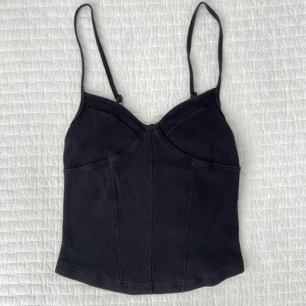 Free People Intimately More In Love Corset Cami - Black